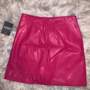 forever 21 hot pink skirt